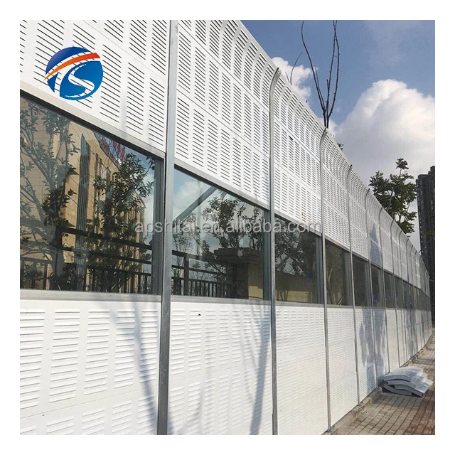 Absorbing sound proof fencing acrylic noise barrier walls residential noise reduce barrier wall for highway Railway project