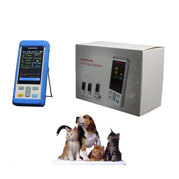 Portable Hospital Emergency Monitor Vet Multi-parameter Equipment Vet Veterinary Blood Pressure Monitor