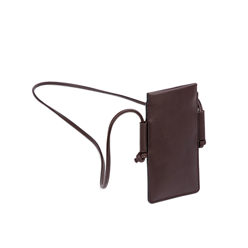 2023 New Design Women Lovely Luxury Small Shoulder Bags Phone Crossbody Genuine Leather Mobile Phone Bag
