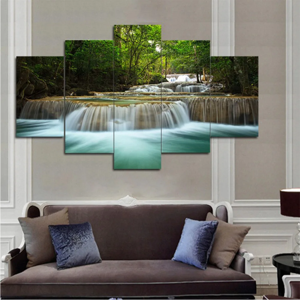 Hot Sale Hd Canvas, Wall Art Living Room Decoration Picture 5 Islamic Mecca Kaaba Wallpaper Picture Poster Gift/