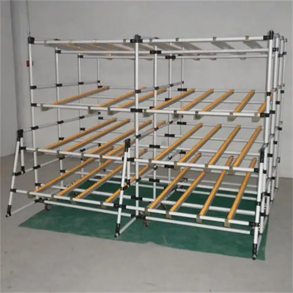 4 way heavy duty durable dismantling black metal joint for Lean pipe