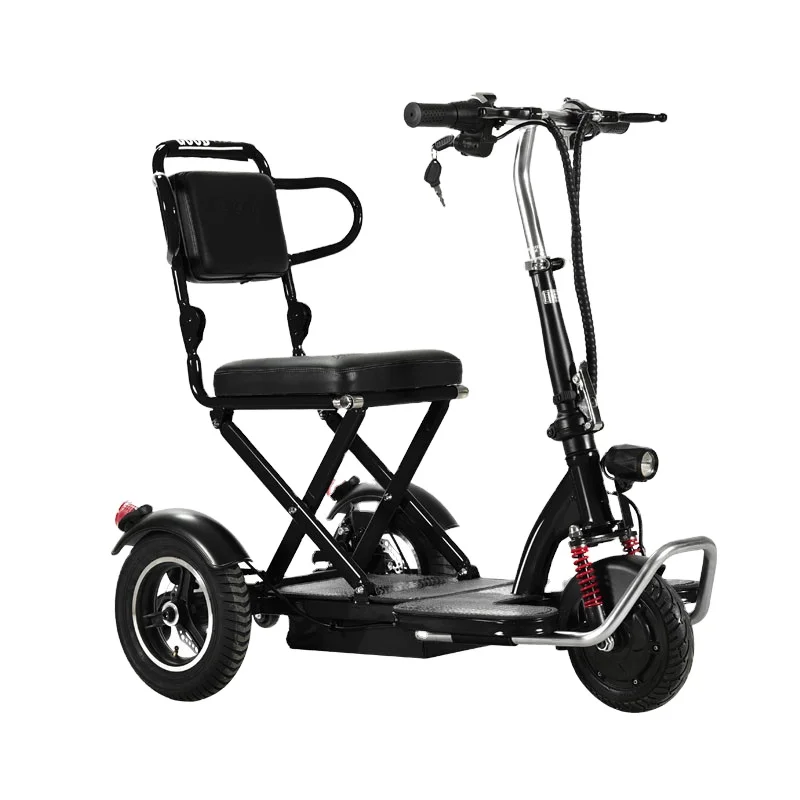 hot sale, lightweight folding three wheeled scooter, electric bicycle