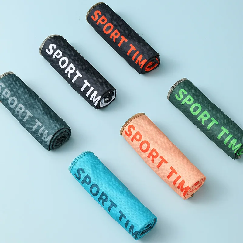 Wholesale Summer Cold Feeling Sports Towel Custom Yoga Gym Ice Towel Heat Prevention Cooling Quick Dry Cold Towel
