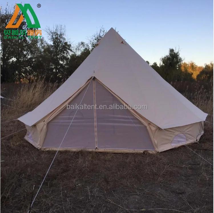 Bell tent cotton canvas outdoor glamping tents