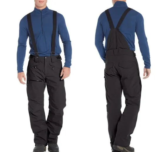 Custom Mens Ski Snow Pants Winter Warm Snowboard Wear with Hanging Belt