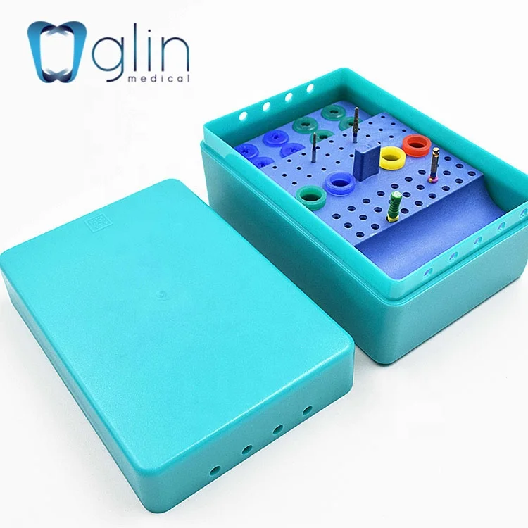 Эндобокс с 160 отверстиями/китайская фабрика пластиковая дезинфекционная коробка для стоматологических боров/автоматический держатель буров