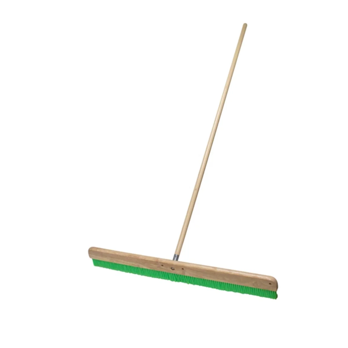 24'  Memory Resist Green Nylon Bristles Concrete Finishing Broom Brush with Handle for apply fine medium finish