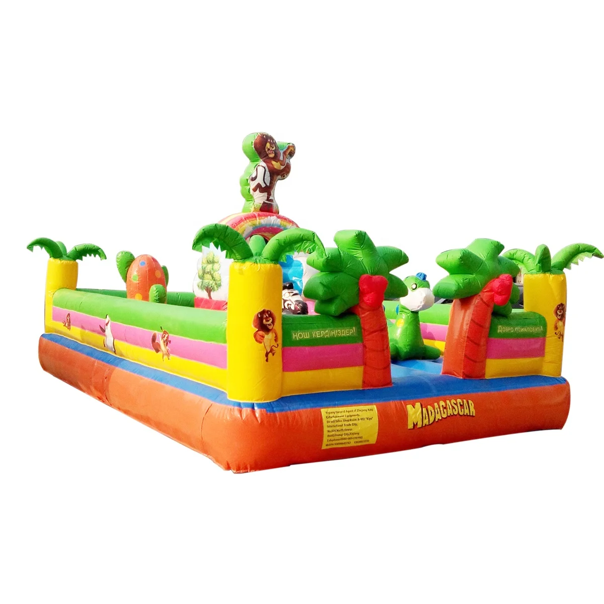 High Quality Madagascar Inflatable Bouncing Castle Small Jumping Catsle House for Sale PVC
