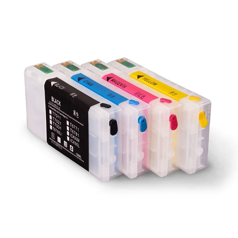 OCBESTJET 788XXL 786 T788 T7881-T7884 Refillable Ink Cartridge For Epson Workforce Pro WF 5190 WF-5190 WF-5690 WF-5620