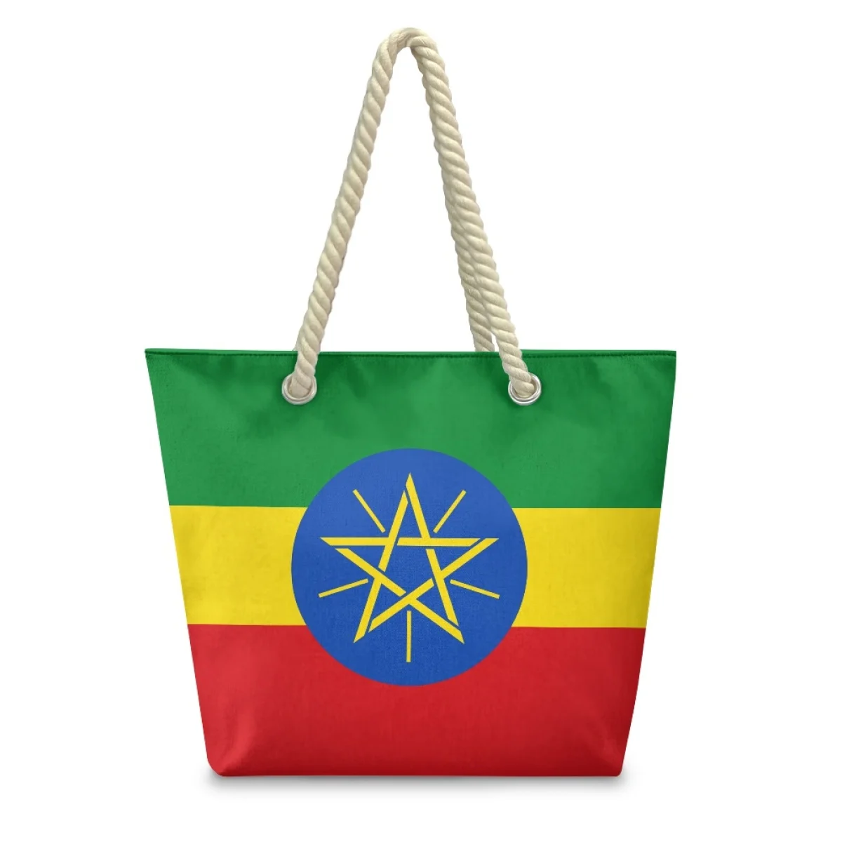 New Product 2024 Hemp Rope Tote Bag Haitian Style Custom Eco Environmentally Reused Fashion Shopper