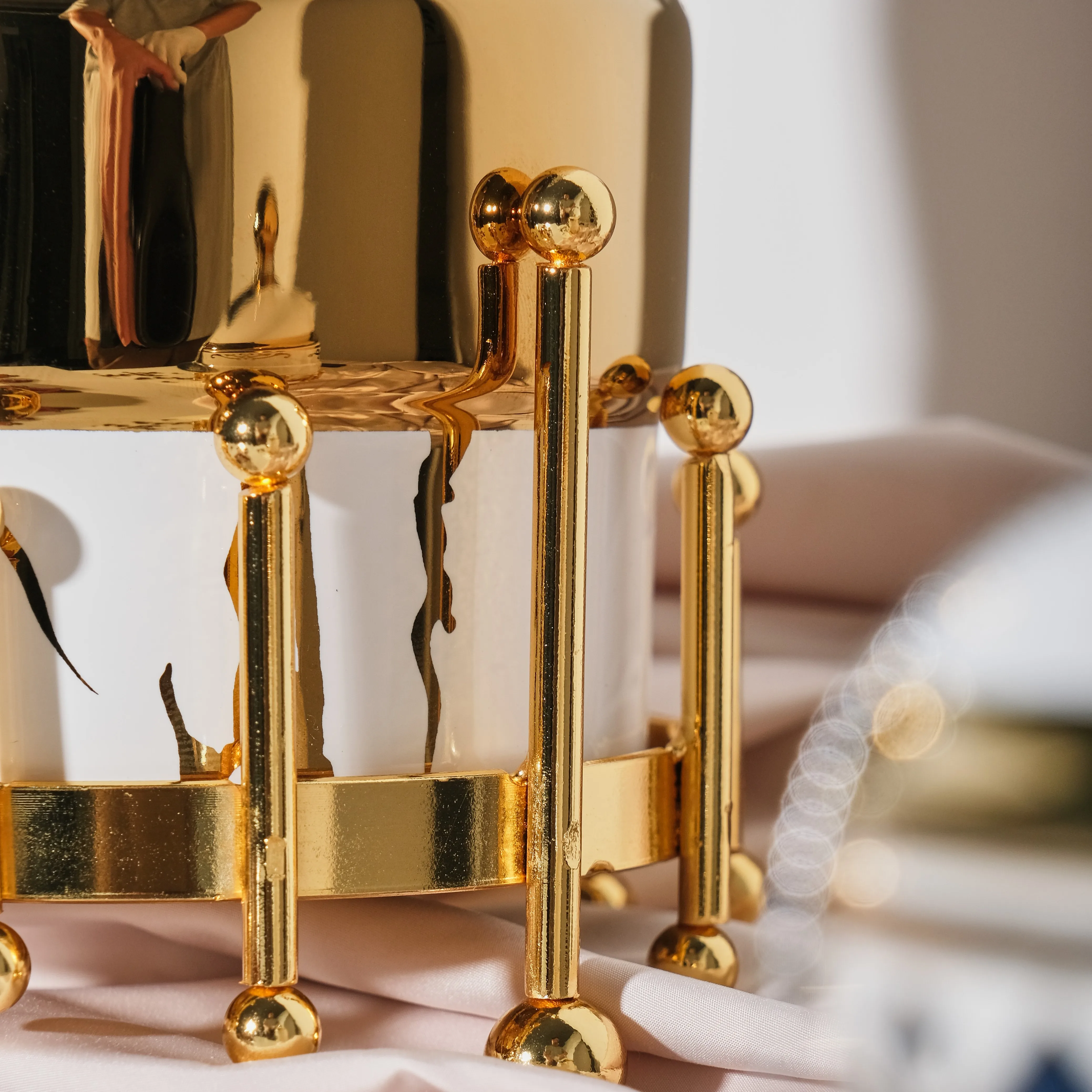 2023 Luxury Gold Canister For Kitchen Decor Tea Coffee Sugar Storage Jars