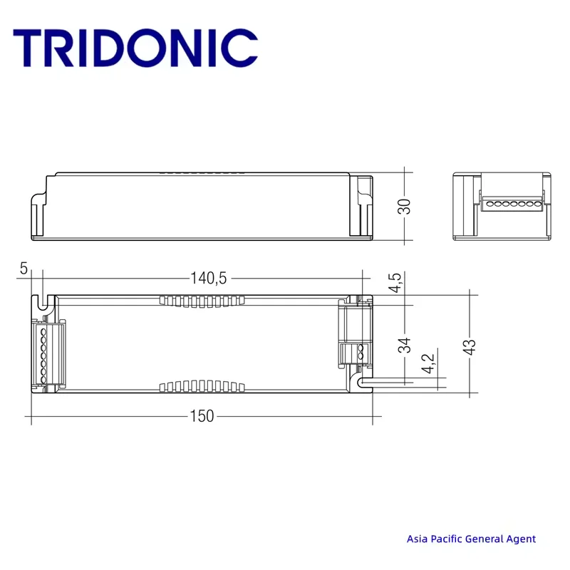 Драйвер Tridonic LCA 45W 500-1400mA one4all SC PRE Compact Driver Article No: 28000676