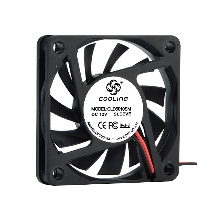 China factory 60mm fan dc brushless fan 60x60x10 mm low noise ventilador 6cm 12v