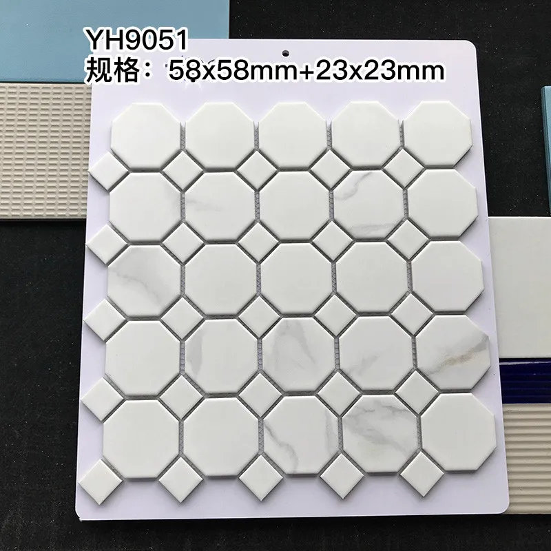 White carrara marble mosaic tile