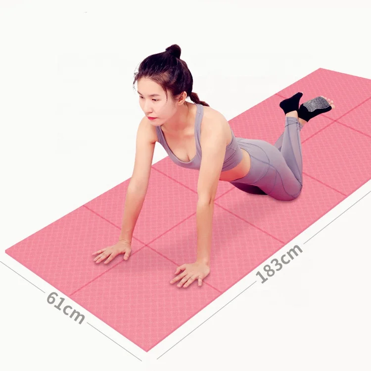 
Gym Home Travel Fitness Exercise Folding TPE Yoga Mat 