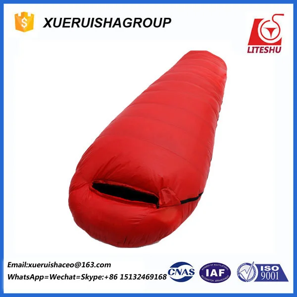 90% white duck down mummy sleeping bag outdoor camping sleeping bag