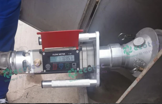 T80 gravity fuel tanker unloading flow meter fuel unloading flow meter