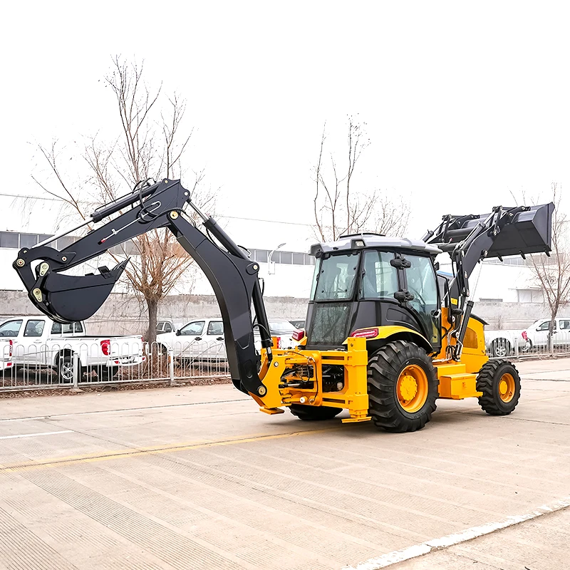 Cheap Diesel 4 Wheel Drive New Brand New Articulated Multi function Backhoe