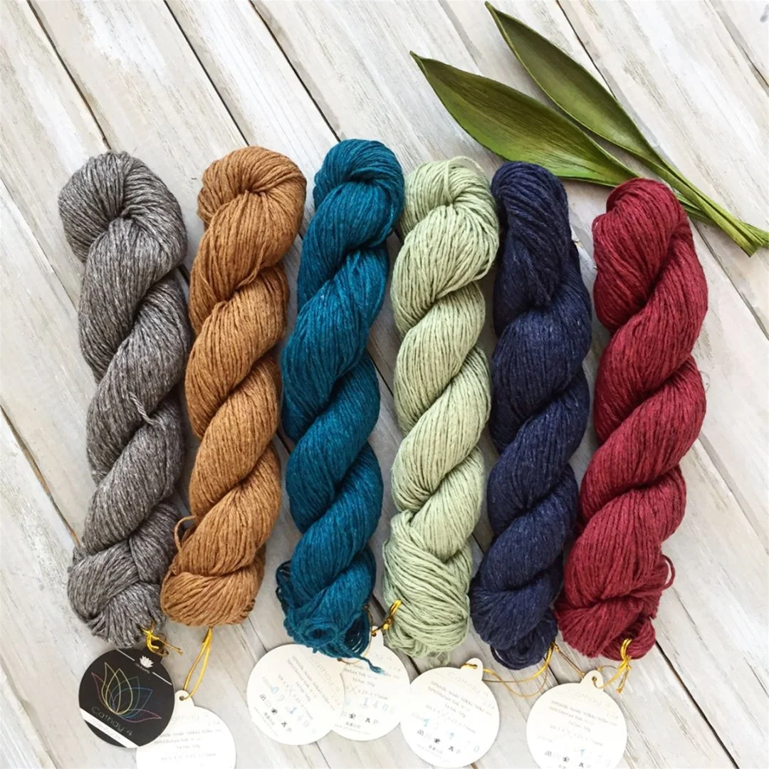 Lotus Yarn  cathay 4 silk yak silk yarn price cheap yak yarn fancy