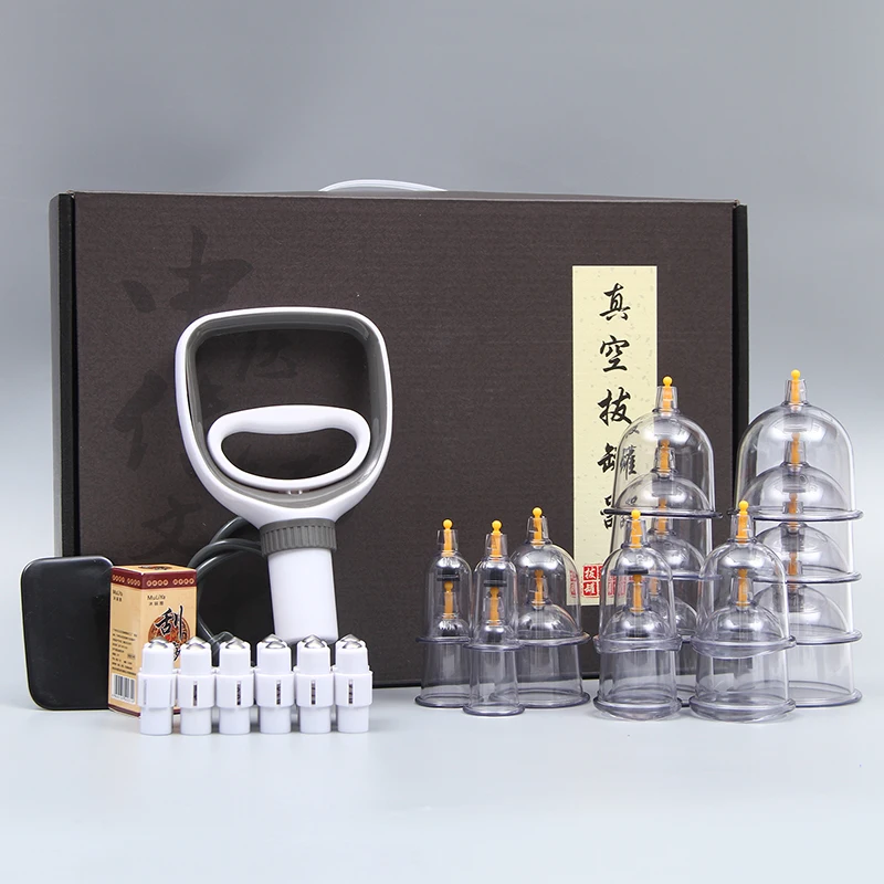 
2021 Vacuum cupping set with 24pcs 20pcs 18pcs and 12pcs 