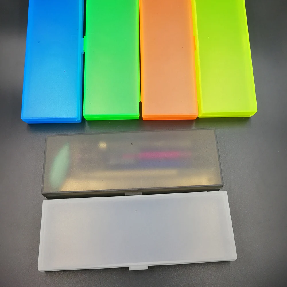 Matte finish Plastic pink Pencil Box Case Plastic Pen Case for girls