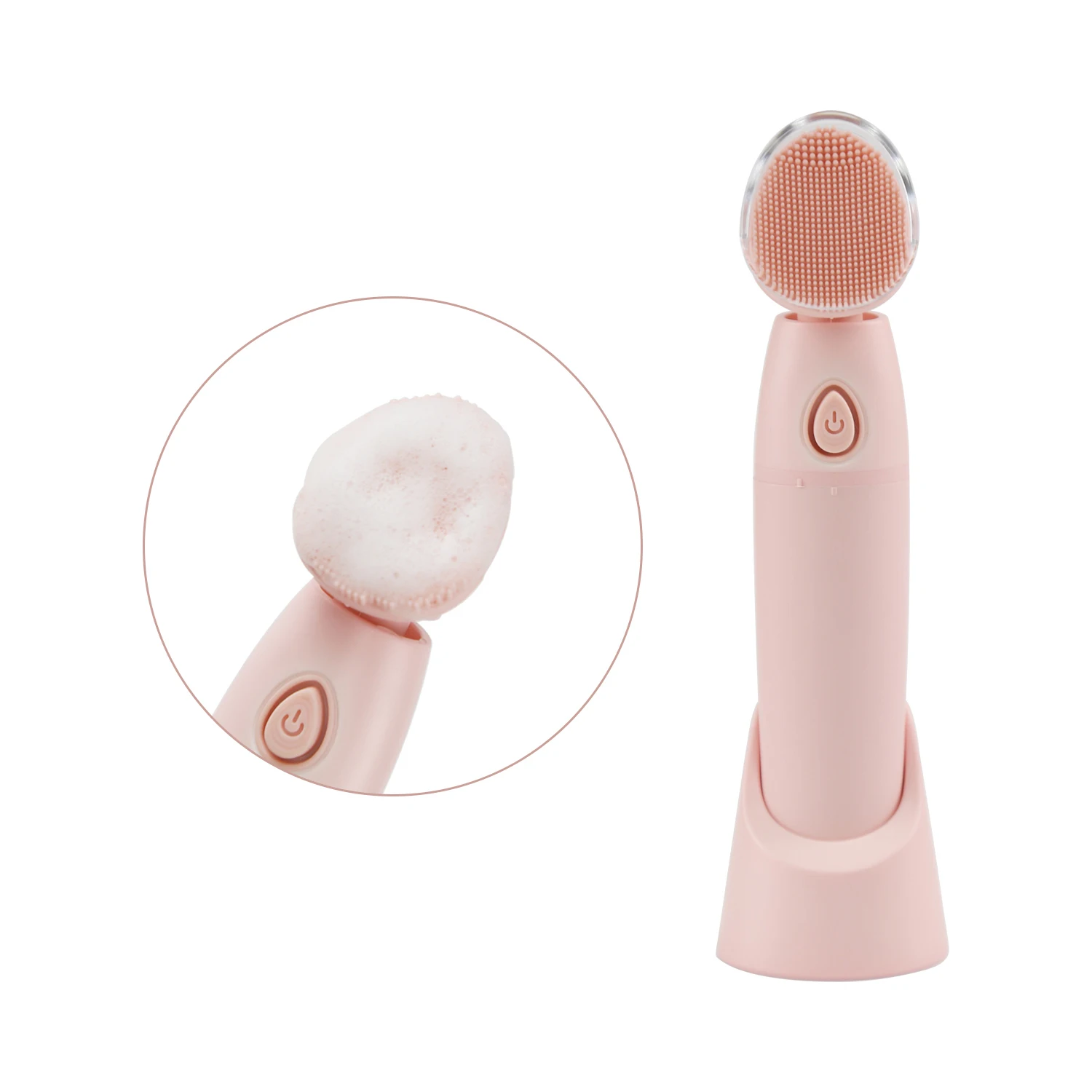 Customized Black Head Removal Silicone Facial Electric Cleansing Brush Black Head Remover Silicone Face Cleansing Brush Massager