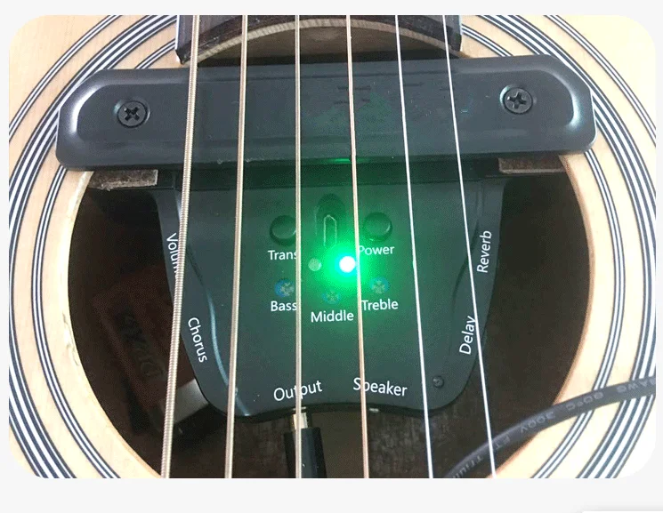Звукосниматель Plus tremolo со звуковым отверстием и реверберацией динамик хора с задержкой легкая установка Произвольная регулировка