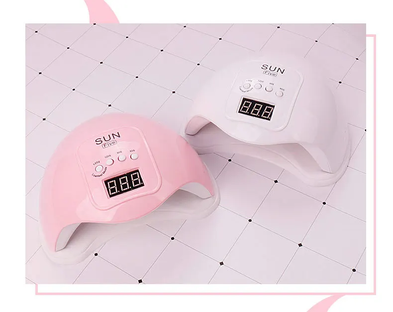 Новая заводская цена 48 Вт Sun Five портативная заряжаемая лампа для ногтей машинка для маникюра Портативная USB УФ-лампа для ногтей