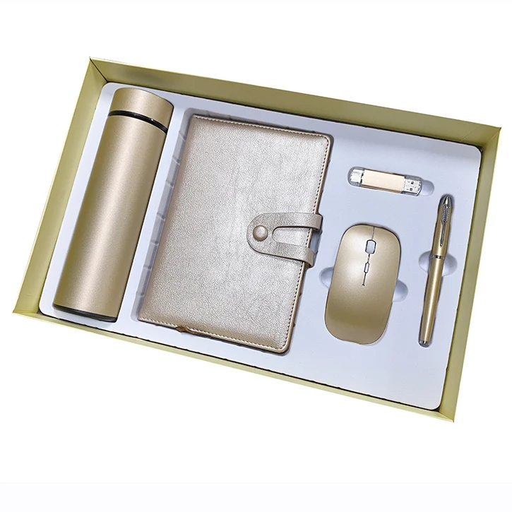 5 в 1 High-end деловая для офиса подарки беспроводная мышь 8 ГБ USB флэш-A5 блокнотов изготовленный на заказ логотип компании подарок по любому