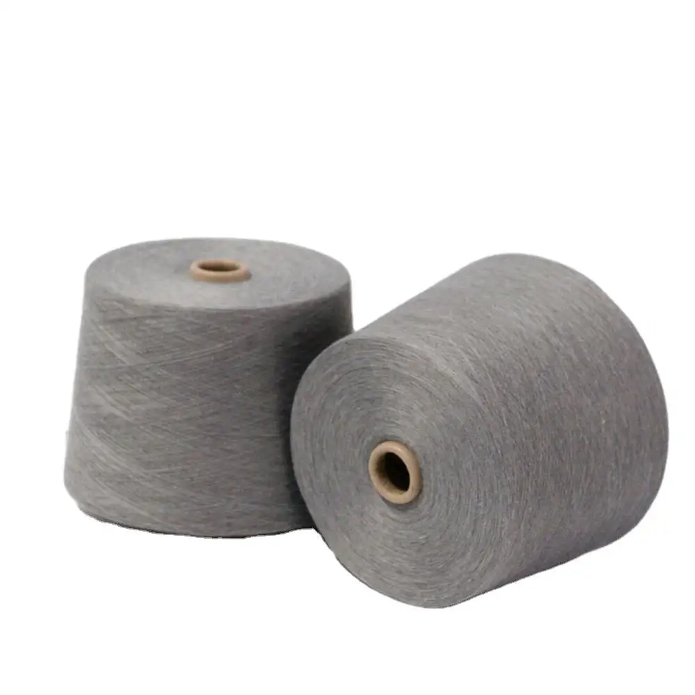 Free Sample Good Quality White Dope Dyed Black Colors 100% Polyester Core Spun Yarns Pbt 150d/36f Knitting Yarn For Sweater