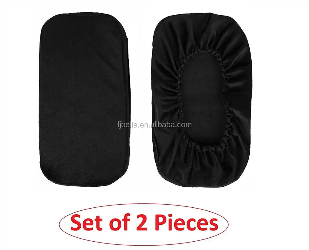 Optima memory foam Universal office Chair Armrest pads for office, home and wheel chair armrest, black
