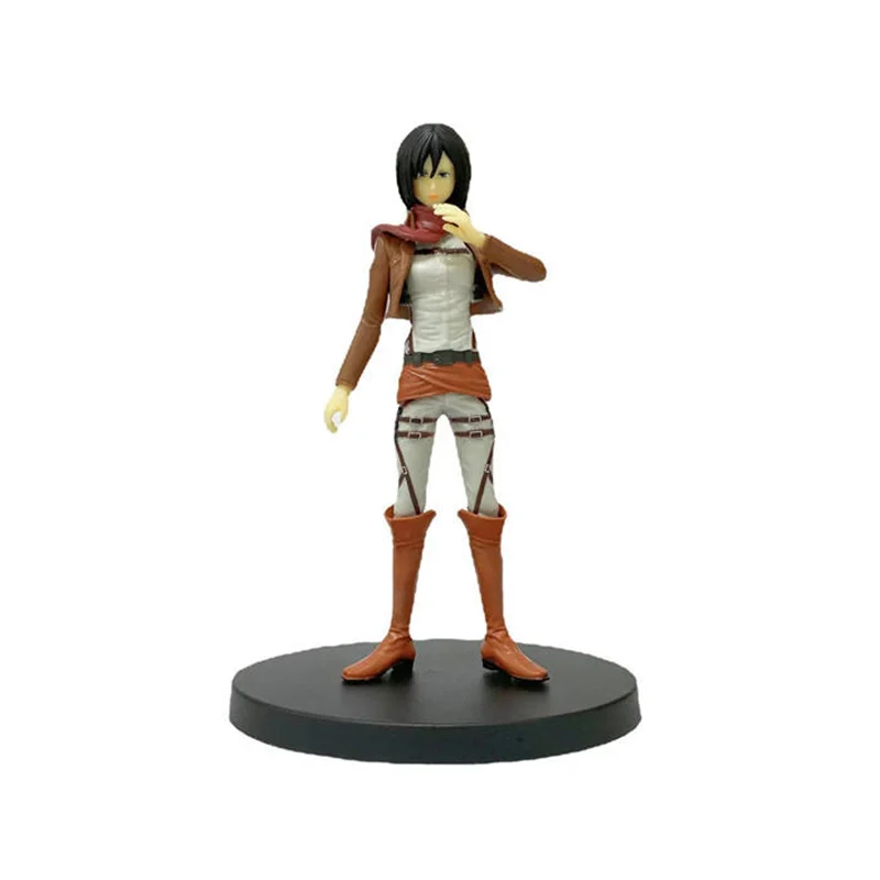 High quality Ymir squat Car toys furnishing articles figure decoration Mikasa Ackerman Eren Jager Attack on Titan figure