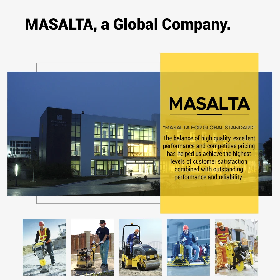 Masalta Reversible Plate Compactor with KAMA KM173F Engine MS125-1 Compactor Manufacturer