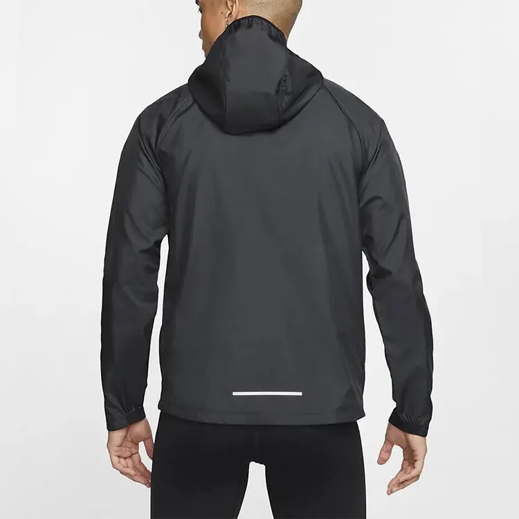 
Hooded 100% Polyester Fashion Windbreaker for Men Custom 