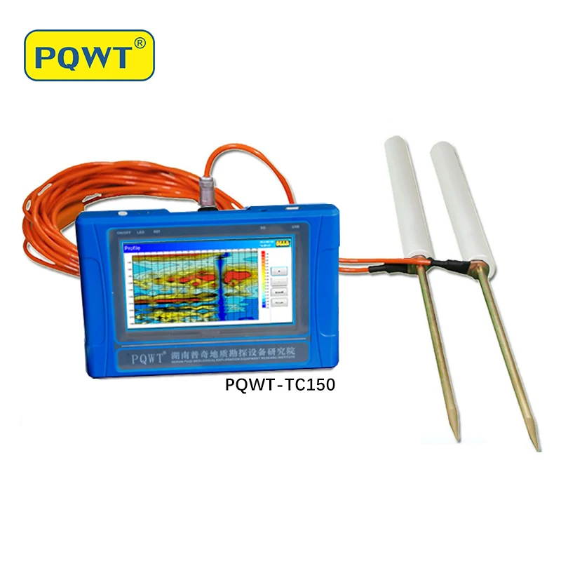 PQWT TC300 Best Seller Automatic Mapping 300m Deep Ground Water Detector Geophysical Survey Equipment