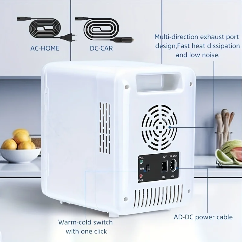 Custom Beauty mini fridge USB4L car and home refrigerator Noise reduction energy-saving refrigerated dormitory for 1 person