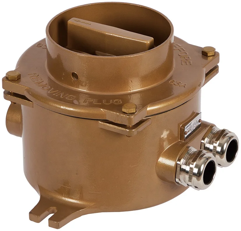HAIXING Professional Marine Supplies-63A Brass Large Current Switch AC220V 440V IP56 IEC Standard