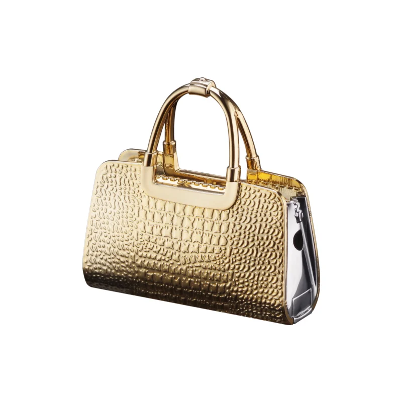 Top quality fancy lighter ladies handbag Open flame women glitter lighters in bulk