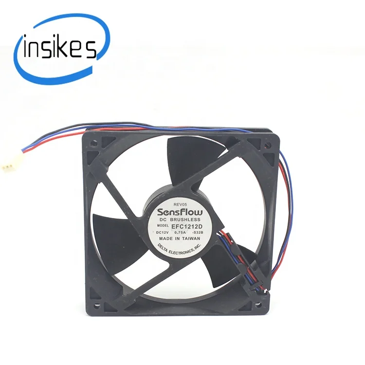 EFC1212D 12025 12 см 12V 0.75A температуры, интеллигентая (ый) для измерения скорости вентилятора Промышленный Вентилятор