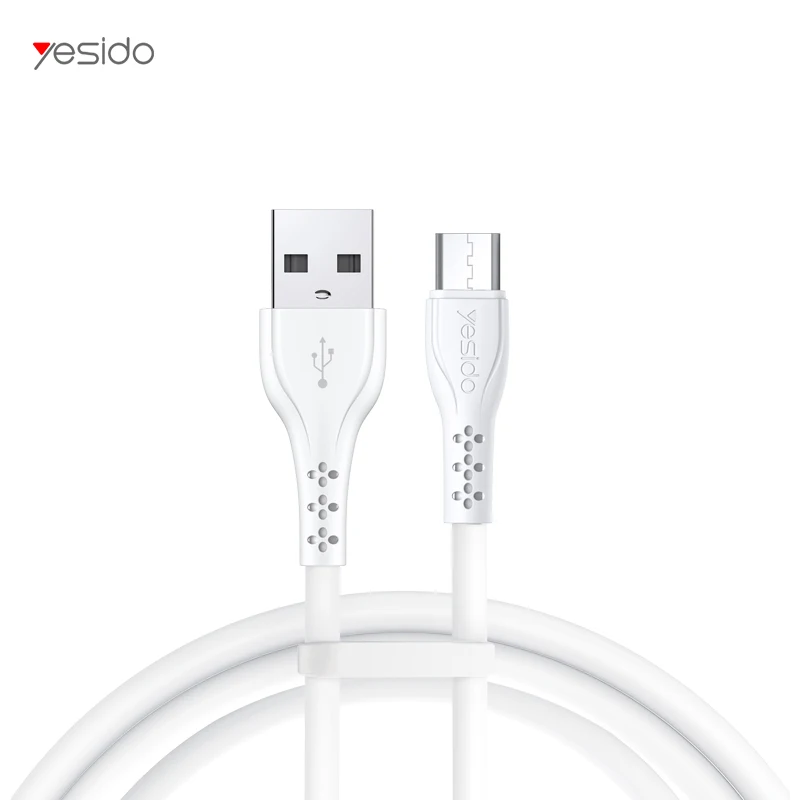 
Yesido Cheap 1M 2M Fast Data 2A 2.4A Usb To Micro Pvc Phone Charging Charger Cable Micro Cord Line Wire Micro charger Cable 