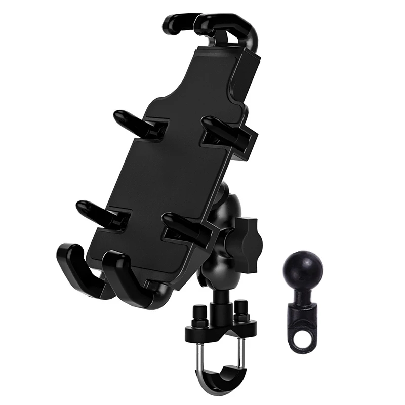 New aluminium motorbike phone holder with 360 degree rotation base