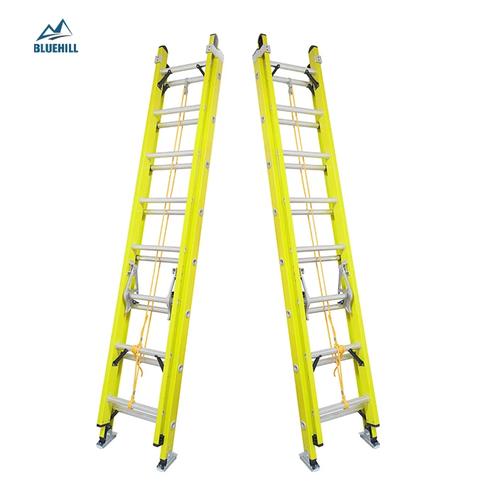 Type IA 20 24 28 foot extension ladder fiberglass with thickened Ladder Rope