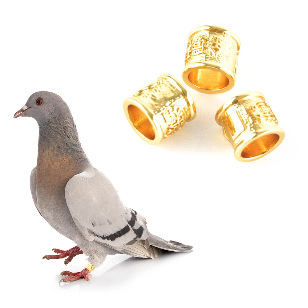 Clip Close Gold Other Animal Bird Foot Bands Carrier Pigeon Ring Open Copper Bird Ring