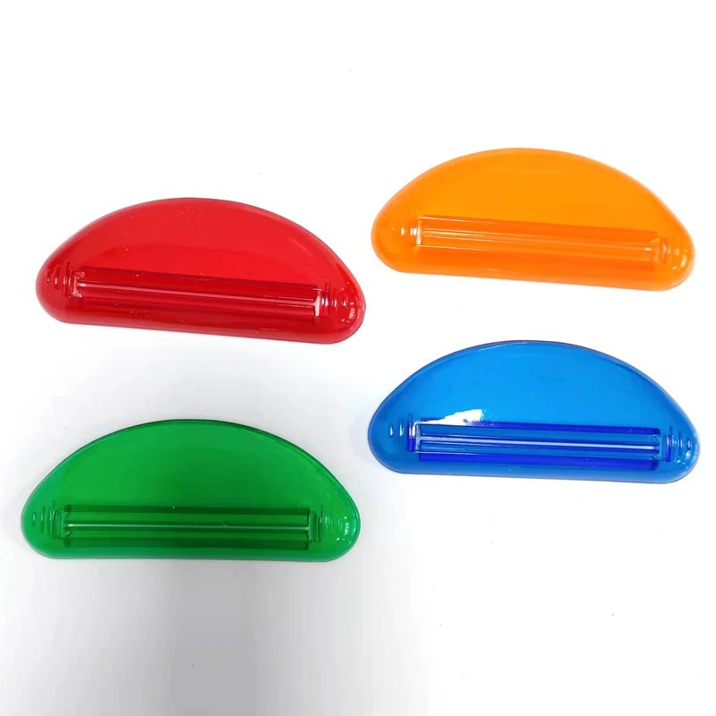 PTTS-002 Convenient Colored Mini Plastic Squeeze Ease Tube Squeezer Toothpaste Dispenser Clip  Customized logo