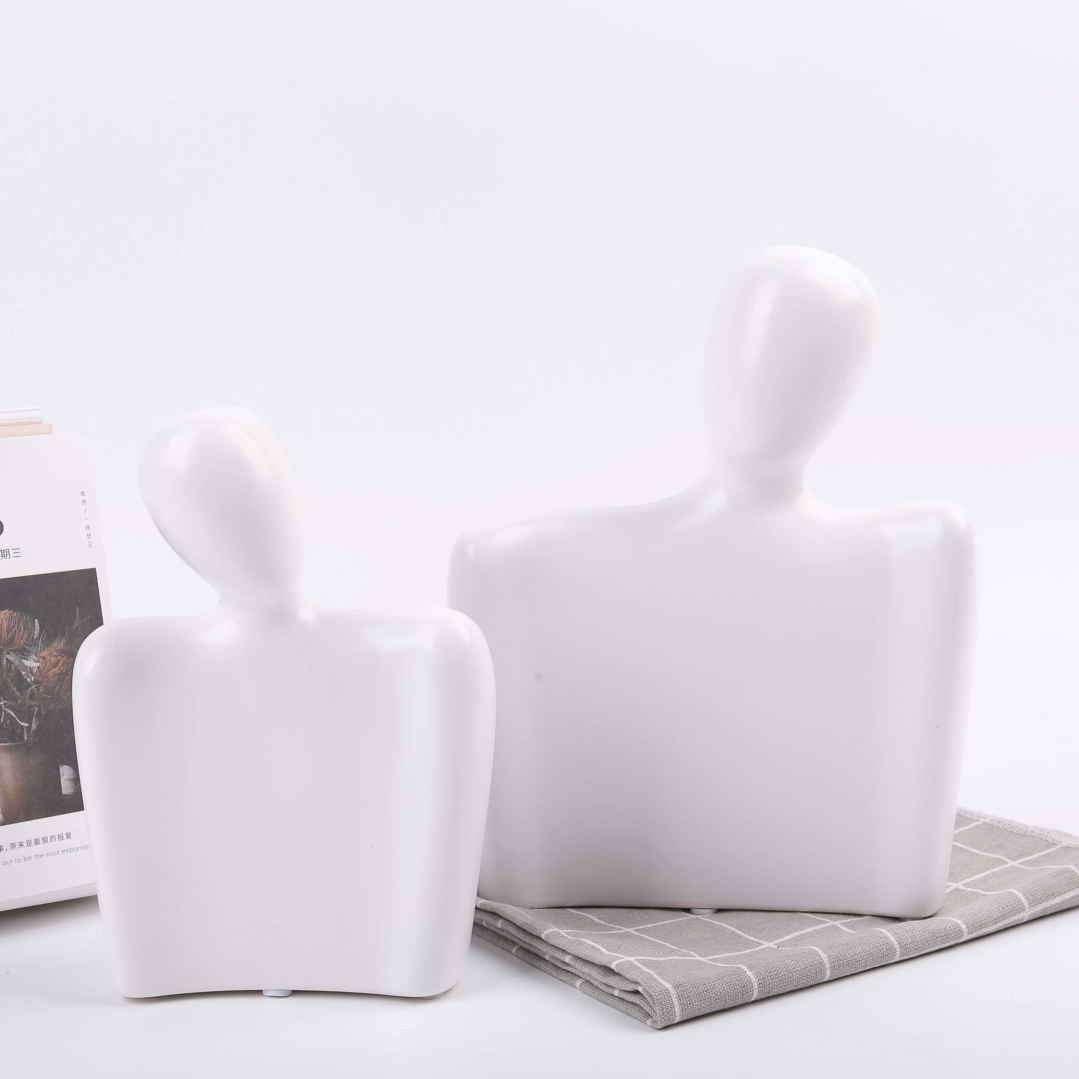 Couples design art decorative vaso wedding florero desktop arrangement nordic gold plated modern luxury vase