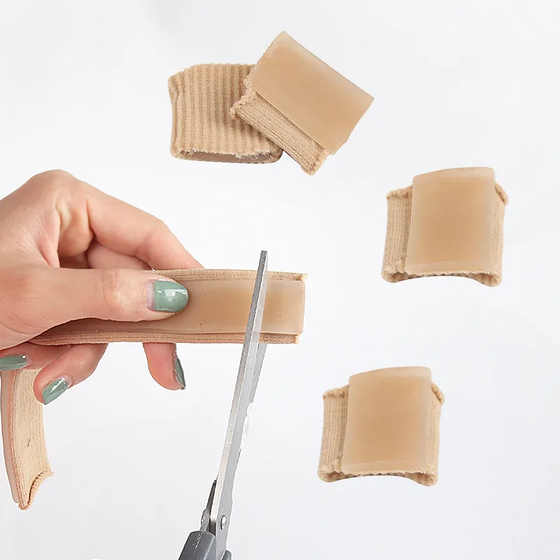 New Design Foot Care Soft Silicone Gel Breathable Elastic Nylon Toe Finger Anti Abrasion Corns Protection Sleeve Tube