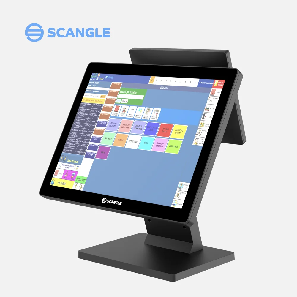 Wancangle совместимый дизайн 15 дюймов Windows/Android POS терминал система с быстрым обслуживанием и предложение по низкой цене