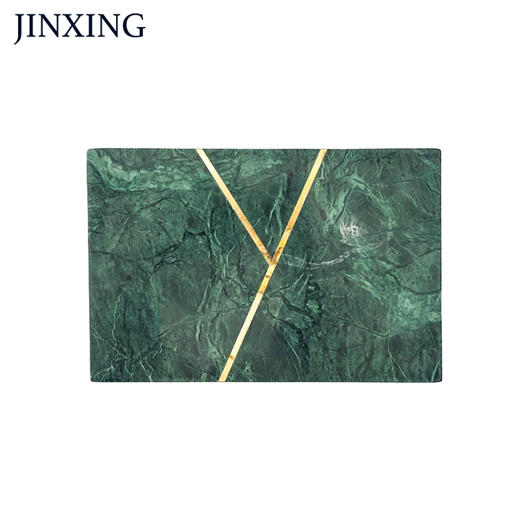 China Manufacture Decorative Shatter Resistant Marble Carcuterie Cheese Dough Cutting Serving Cutlery Board Tray