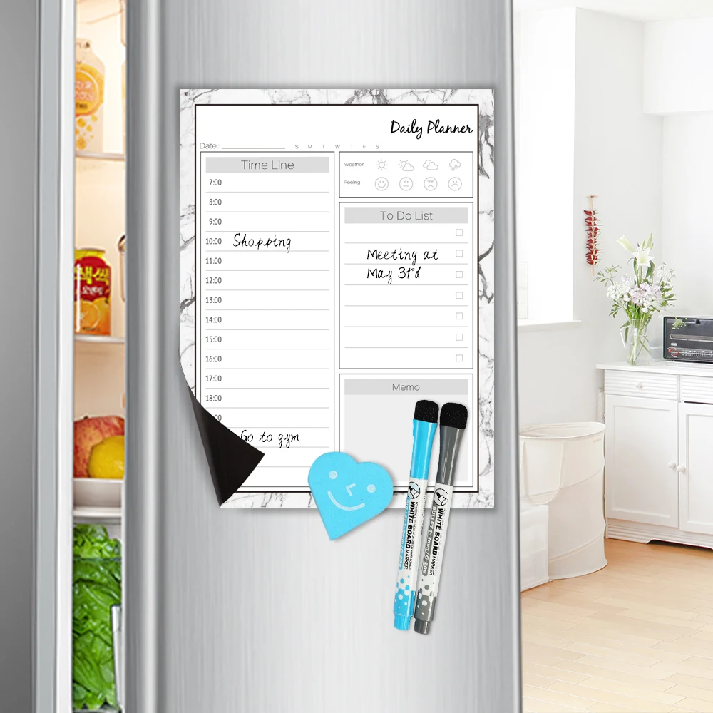 Amazon hot selling items Dry Erasable Magnetic Calender Weekly Planner Monthly Planner Message Board Memo Board