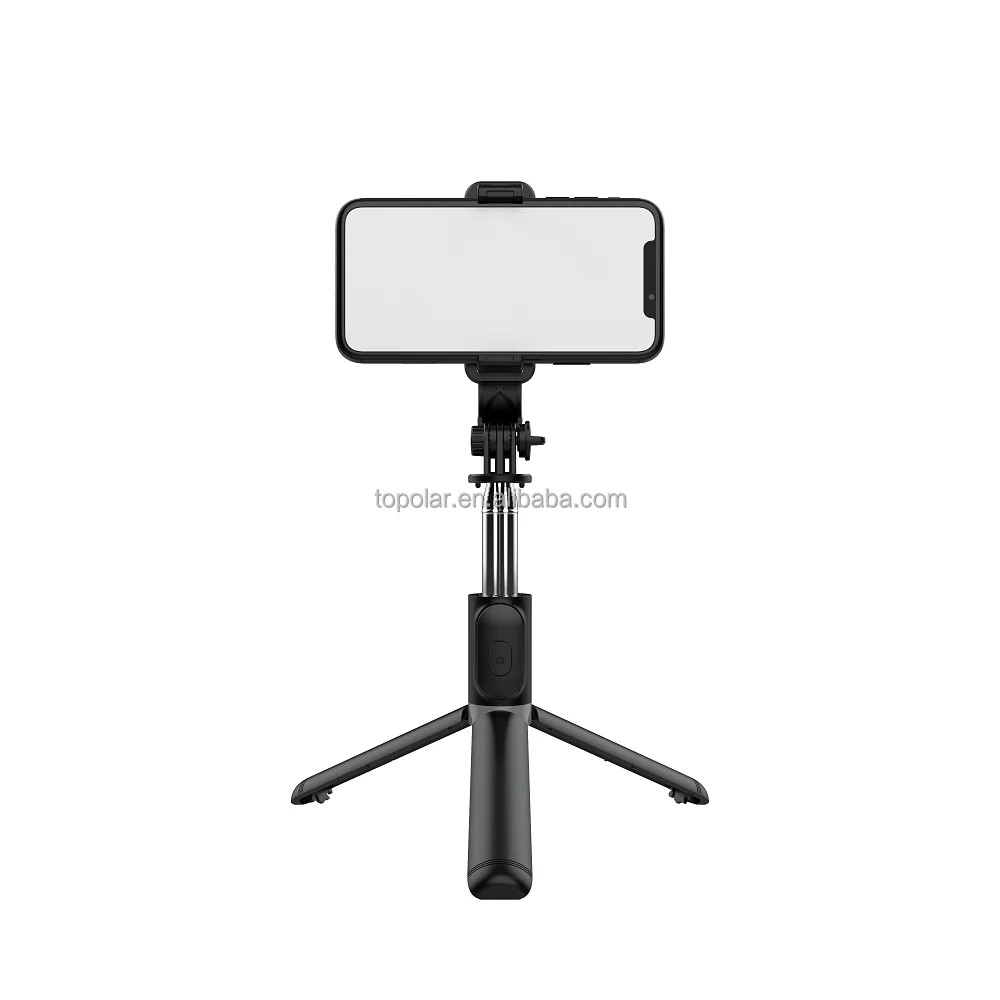 drop shipping Q02 Amazon Hot Selling Selfie Stick Intergrated Tripod Stand with Wireless Remote for Mobile Phone